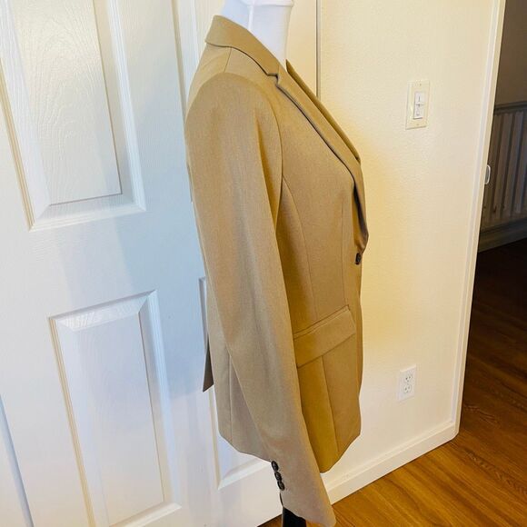 Banana Republic Long and Lean Blazer Camel Size 6 - Picture 2 of 11